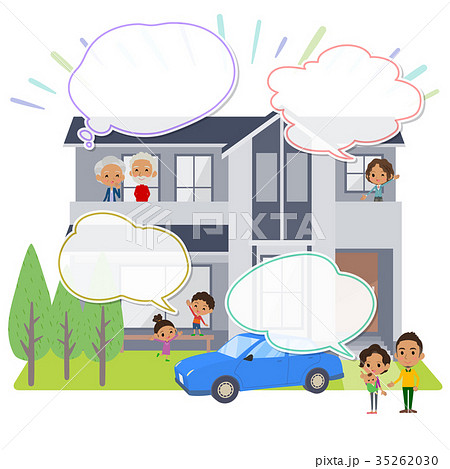 family house black_house Viewing text balloon 35262030