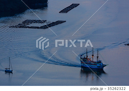 九十九島　夕焼け　石岳展望台から 35262322