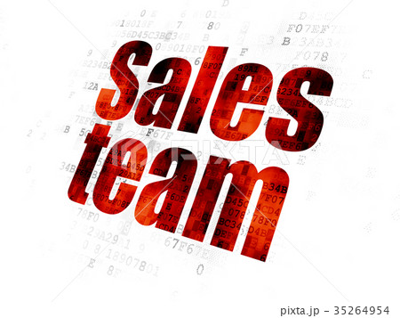 Marketing concept: Sales Team on Digital 35264954