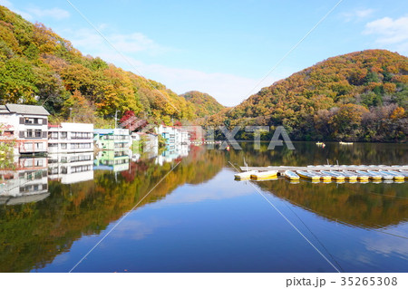 秋の円良田湖 35265308