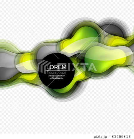 Glass round shape modern design template, abstract Glass round shape modern design template, abstract 35266318