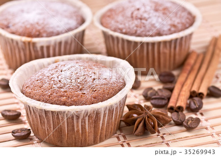 Dessert - chocolate muffins 35269943