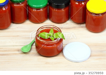 Homemade preserved  ketchup 35270950