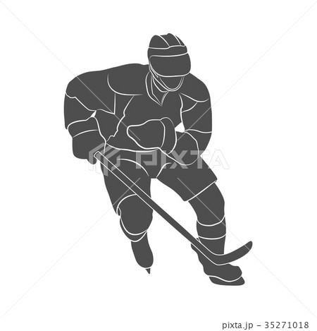 Hockey player illustration 35271018