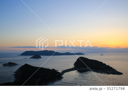 高知県大月町 夕暮れの柏島 高知県大月町 夕暮れの柏島 35271798