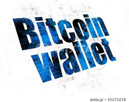 Blockchain concept: Bitcoin Wallet on Digital 35273278