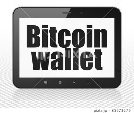 Blockchain concept: Tablet Pc Computer with 35273279