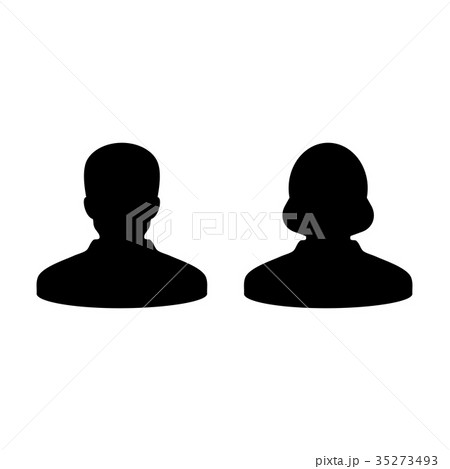 People Icon Vector Male and Female Person Avatar 35273493