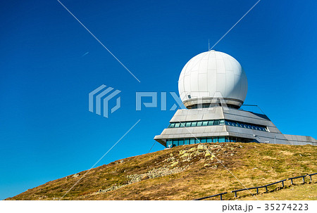 Air traffic control radar station on top of the 35274223