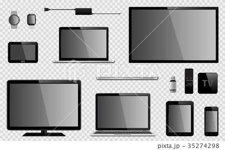 Set of realistic vector digital devices Set of realistic vector digital devices 35274298