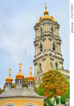 Bell tower of Holy Dormition Pochayiv Lavra in Bell tower of Holy Dormition Pochayiv Lavra in 35274907