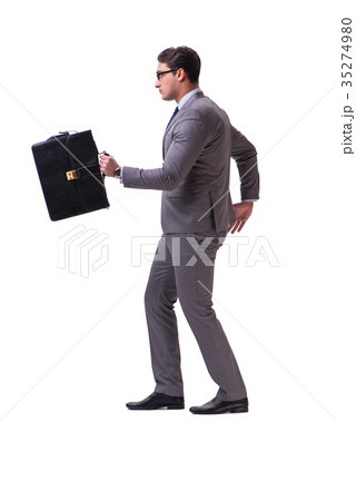 Puppet businessman isolated on white background 35274980