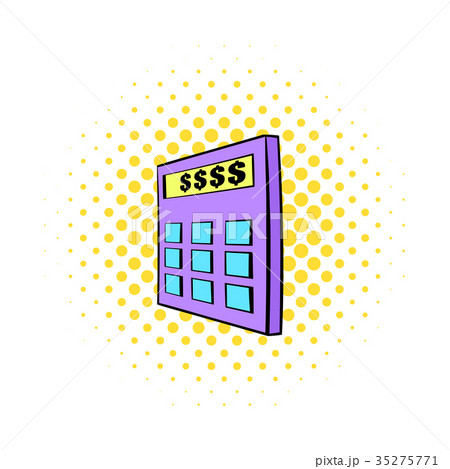 Calculator icon in comics style Calculator icon in comics style 35275771