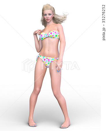 ビキニの女性のイラスト素材 [35276252] - PIXTA