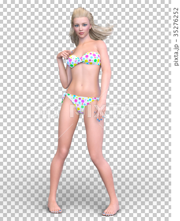 ビキニの女性のイラスト素材 [35276252] - PIXTA
