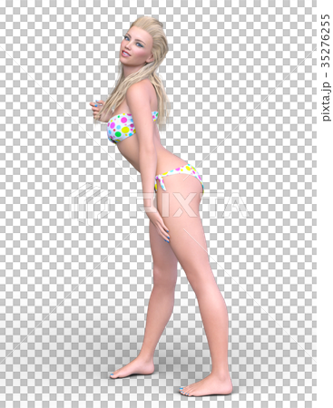 ビキニの女性のイラスト素材 [35276255] - PIXTA