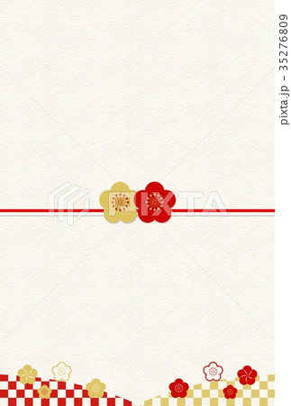 紅白金和紙梅飾り 紅白金和紙梅飾り 35276809