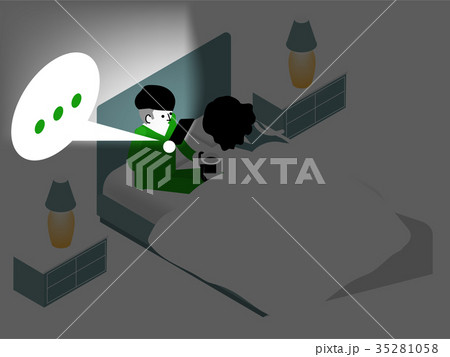 graphic design concept of smartphone addiction 35281058