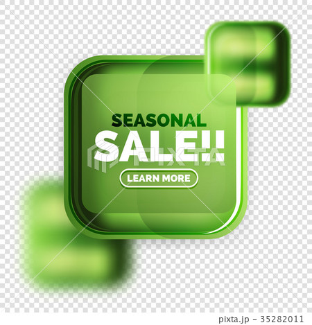 Square shape sale button label tag 35282011