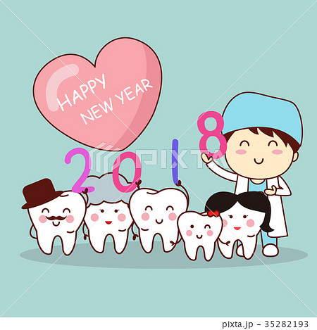 tooth with new year 35282193