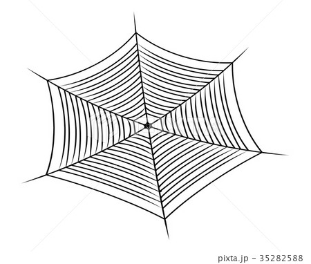 Halloween spider web, cobweb symbol, icon. 35282588