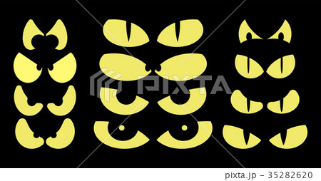 halloween spooky scary eyes  vector  design  35282620