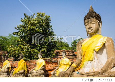 Old Temple Wat Yai Chai Mongkhon of Ayuthaya Old Temple Wat Yai Chai Mongkhon of Ayuthaya 35283341