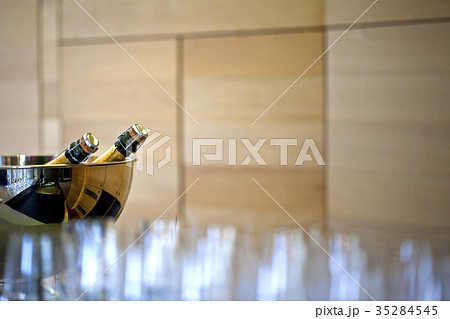 Champagne bottles in a bucket Champagne bottles in a bucket 35284545