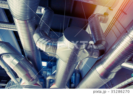 Ventilation pipes ducts industrial air condition 35286270