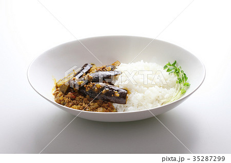 茄子とトマトのキーマカレー 35287299