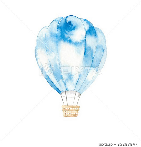 空色気球のイラスト素材