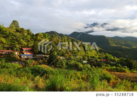 Mount Kinabalu during sunrise 35288718