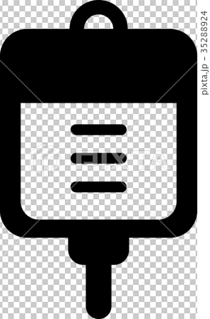 点滴 輸血 生理食塩水 ブドウ糖 アイコン 35288924