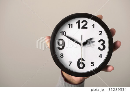 clock being adjusted backward or forward 35289534
