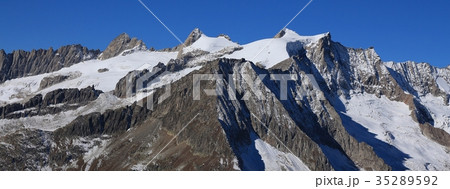 Mountain range in Switzerland covered by Glacier. Mountain range in Switzerland covered by Glacier. 35289592