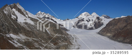 View from mount Eggishorn. Aletsch glacier.  35289595