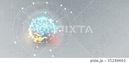 abstract futuristic circuit internet technology 35289663