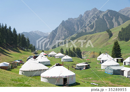 南山牧場　中国・新疆ウイグル自治区ウルムチ 35289955