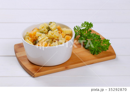 cooked colored pasta cooked colored pasta 35292870
