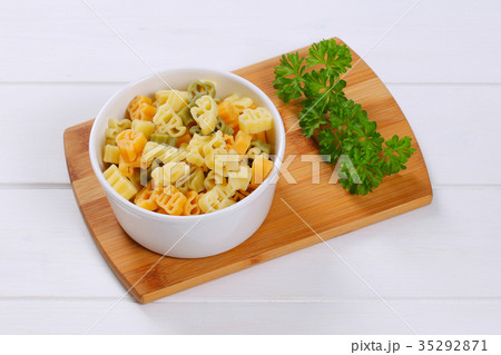 cooked colored pasta cooked colored pasta 35292871