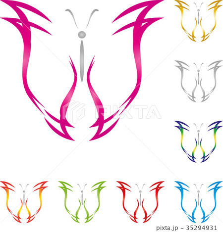 Butterfly, colored, cosmetics logo Butterfly, colored, cosmetics logo 35294931