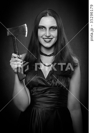 woman with axe woman with axe 35296179