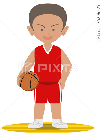 バスケットボール 選手 黒人のイラスト素材 バスケットボール 選手 黒人のイラスト素材