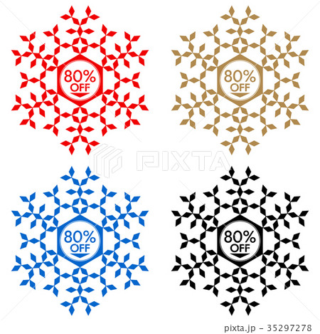 80% Off Discount Sticker. Snowflake 80% Off Sale 80% Off Discount Sticker. Snowflake 80% Off Sale 35297278