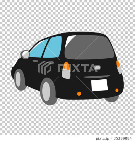 Black car diagonally back 35299994