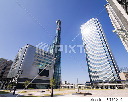 名古屋市中村区 ささしまライブ都市風景 グローバルゲート 中京テレビ 1号公園 名古屋市中村区 ささしまライブ都市風景 グローバルゲート 中京テレビ 1号公園 35300104