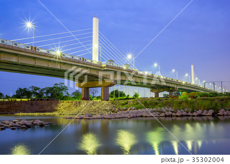 night view of a bridge in Hsinchu night view of a bridge in Hsinchu 35302004