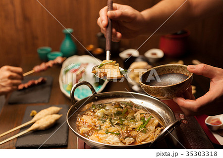 モツ鍋　鍋物 35303318