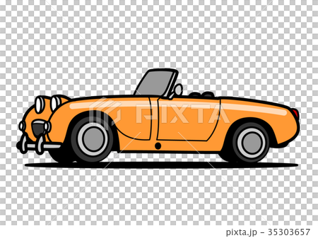 ヒストリックオープンカー　自動車イラスト 35303657