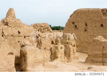 世界遺産 交河故城　中国・新疆ウイグル自治区トルファン 35304071